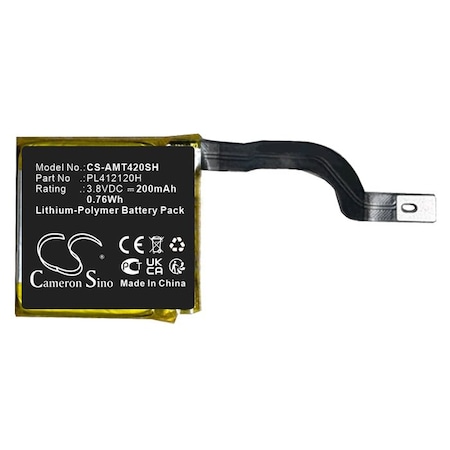 Bsc Preferred Amazfit GTR 42mm Smart Watch Replacement Battery CS-AMT420SH